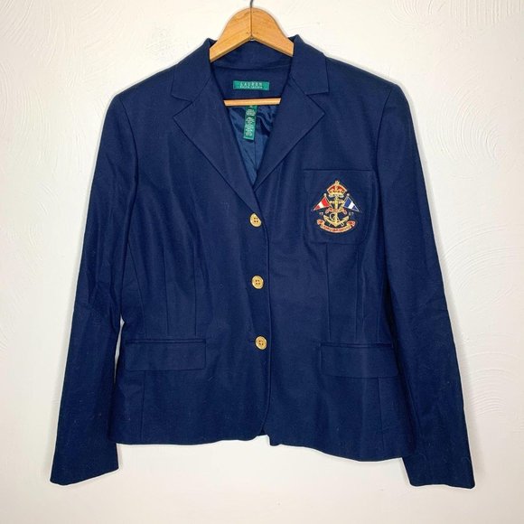 Lauren Ralph Lauren Jackets & Blazers - Lauren Ralph Lauren Crested Blazer